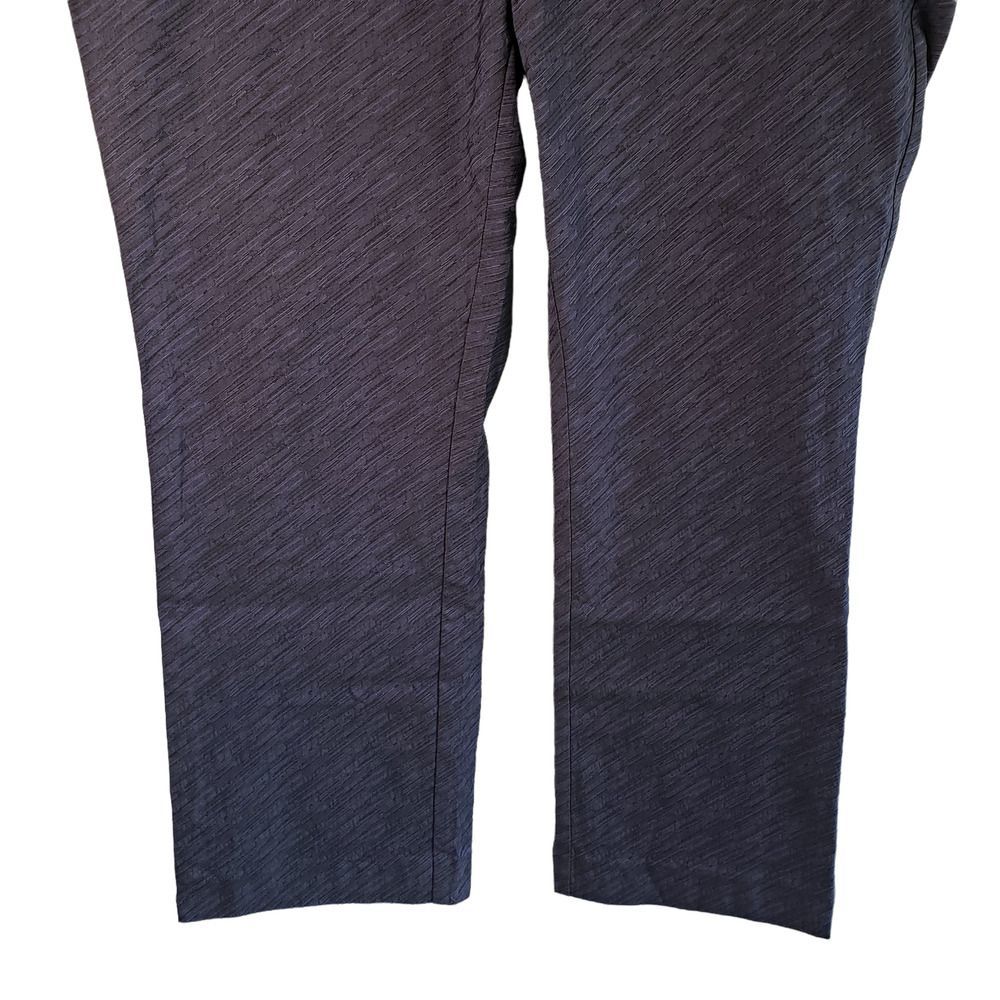 Margaret M Slimming Front Cropped Pants Navy/Black Women's Size 2X - Picture 3 of 10